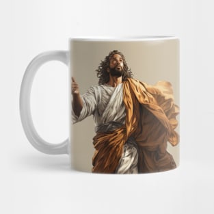 African American Jesus Christ Looking To Heaven Mug